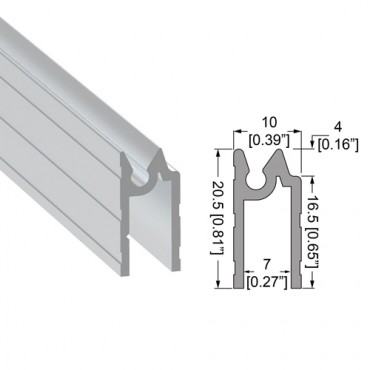Aluminium Hybrid Extrusion for 7mm Panels 
